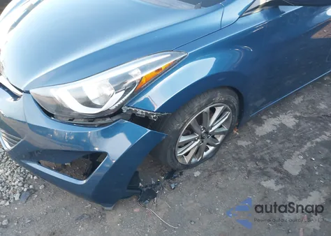 2016 Hyundai Elantra Se from USA, damaged, VIN KMHDH4AE5GU480336